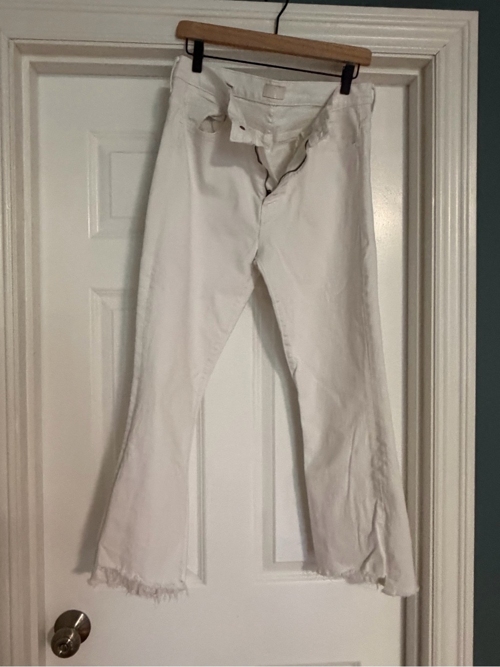 MOTHER DENIM The Insider Crop Step Fray Jeans size 32